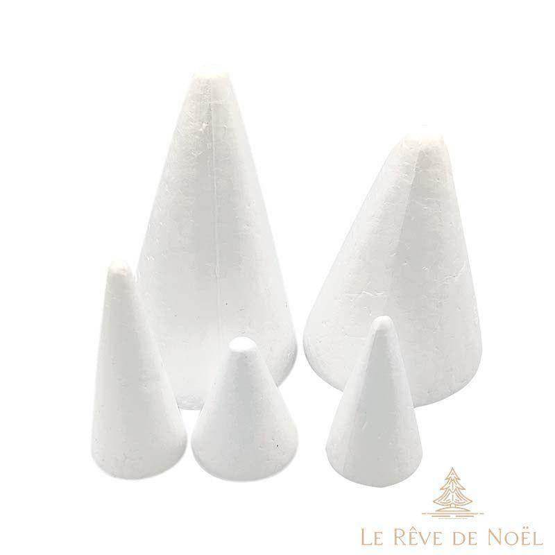 Forme en polystyrène : Cône de Noël